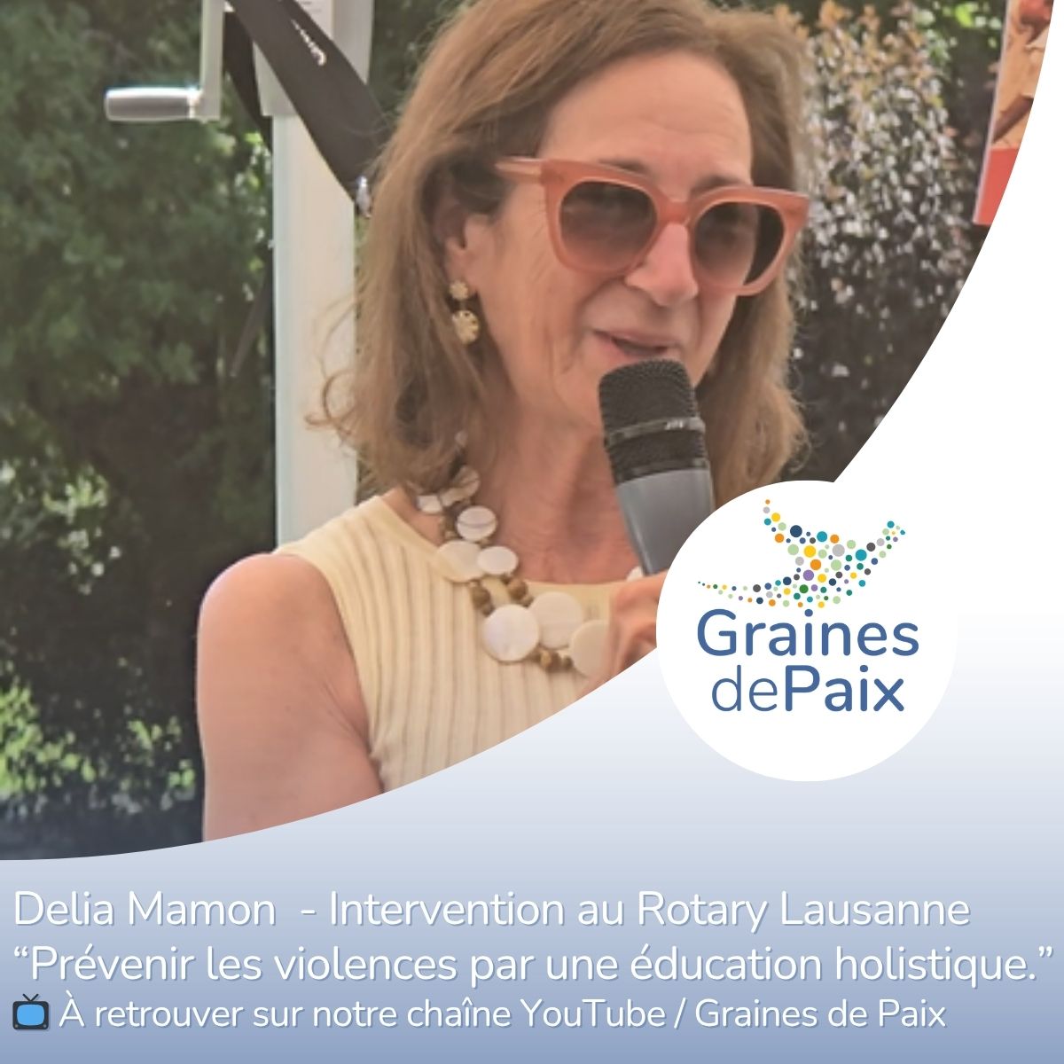Une vision éducative pour prévenir les violences – Intervention de Delia Mamon au Rotary District 1900