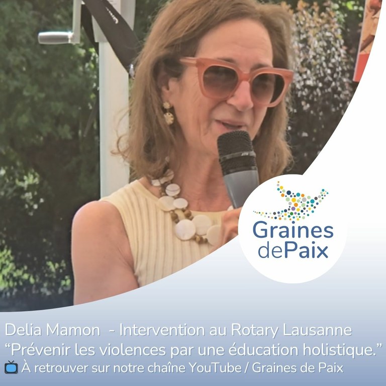 Une vision éducative pour prévenir les violences – Intervention de Delia Mamon au Rotary District 1900